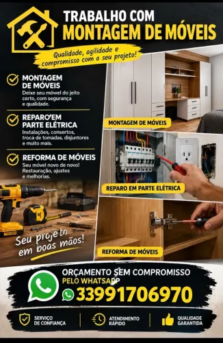 Montador de móveis em geral Compromisso e qualidade WhatsApp *