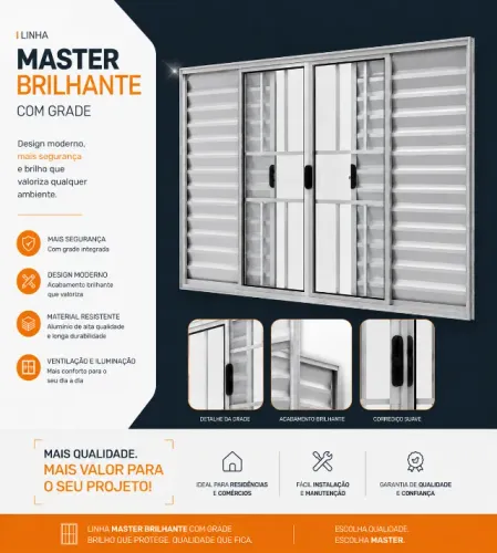 veneziana 6 folhas c/g L14 brilhante 100x100 valor para retira ou frete a combinar