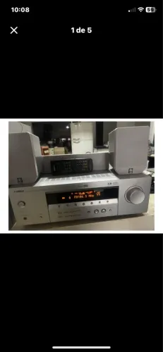 Receiver Yamaha HTR 5930 controle  sub e caixas 