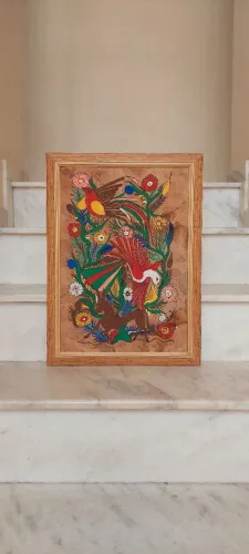 Quadro Pintura Folclórica Mexicana Arte