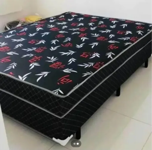 Cama Box Casal de Espuma Nova