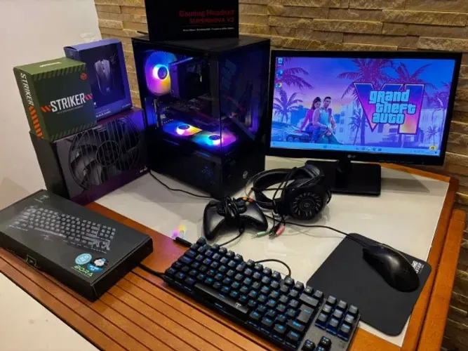 Pc Gamer, Intel I5, Ssd, Wifi, Placa de video, Completo, Monitor, Headset e Controle Xbox