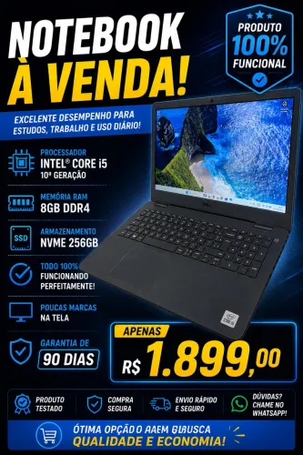 Notebook core i5 10* geração