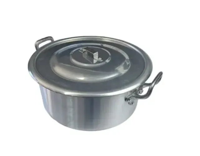 PANELA CAÇAROLA 17L Nº36 EM ALUMINIO COM ALÇA LINHA HOTEL