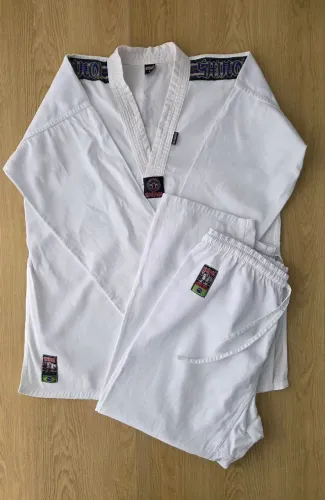 kimono taekwondo shiroi branco 4 - adulto