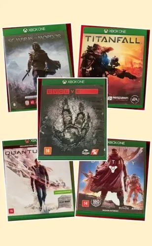 5 Jogos de xbox one (Físico)