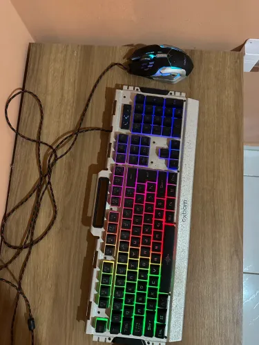 Kit Teclado gamer , Semi-mecanico e mause Exbom