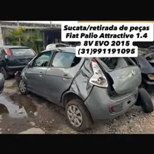 sucata retirada de peças fiat novo palio attractive 1.4 8v flex evo 2015