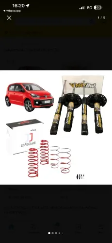 Amortecedores Vinilow para Up