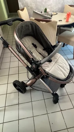 Carrinho de Bebê Dzieco Vulkan 360 + Bebê conforto + Base.