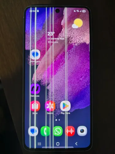 Samsung Galaxy S21 FE 256GB (Lilás) *com defeito na tela - Para peças