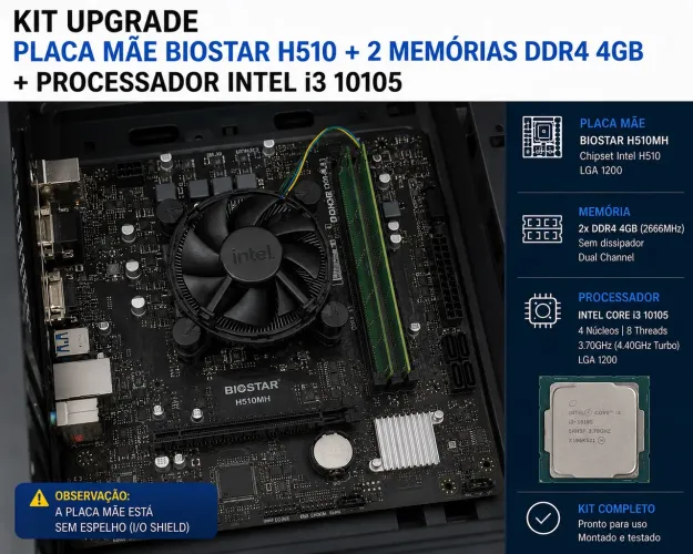 Kit upgrade com i3 10105 