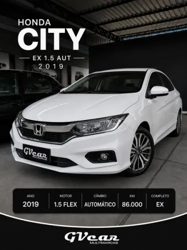 Honda City Sedan EX 1.5 Flex 16V 4P Aut. 2019