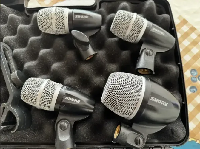 Conjunto De Microfones De Bateria Shure Pg