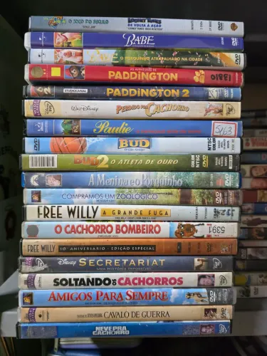Lote DVD Filmes de Animais