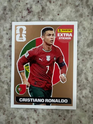 Figurinha Cristiano Ronaldo bronze