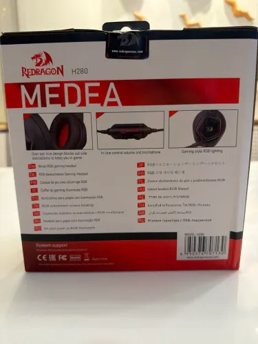 Headset Gamer Redragon Medea H280 RGB - Usado 1x só - R$ 110