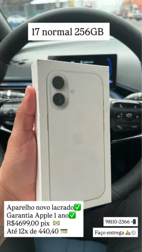 iPhone 17 256GB Branco PROMOÇÃO
