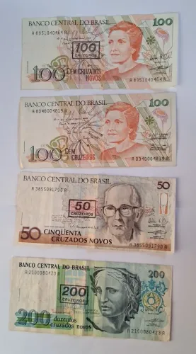 Cedulas de Cruzados Novos Banco Central do Brasil