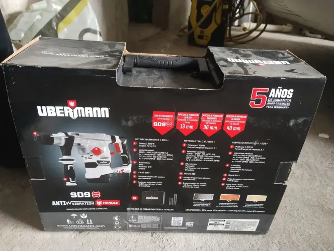 Martelete 1500w 220v Ubermann (Martelo Rotativo)