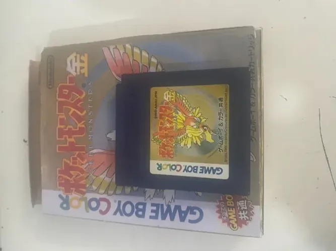 Pokémon Gold Original Japonês Game Boy Color com Caixa Nintendo GBC