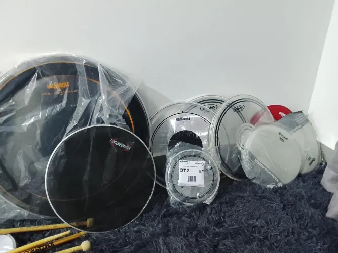 Kit de Peles de Bateria Diversos