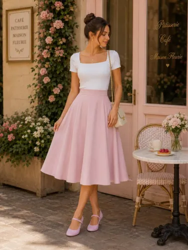 Sapato vintage de veludo rosa 