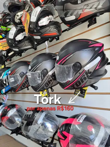 Capacete Tork com narigueira 