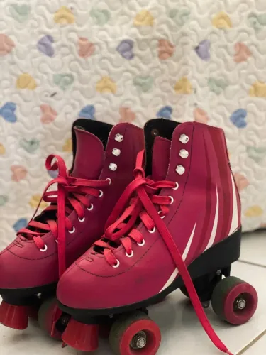 Patins Rosa tamanho 36 