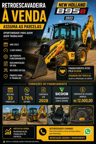 Retroescavadeira New Holland B95B