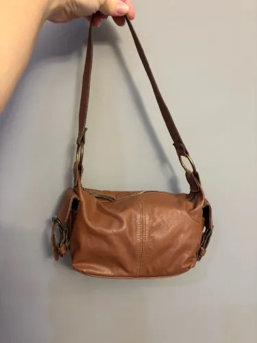 Bolsa baguete y2K couro legitimo