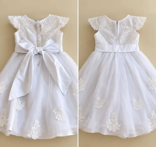 Vestido infantil branco