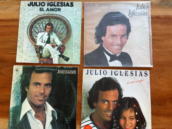 7 discos de vinil do Júlio Iglesias