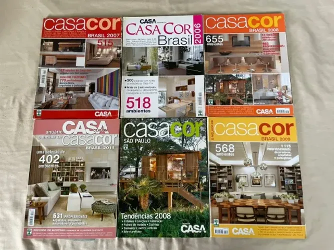 Coleção Revistas Casa Cor Arquitetura e Design | Lote Premium Completo