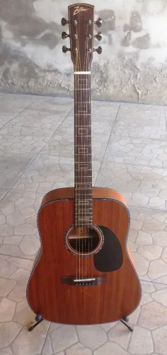 Violão Eletroacústico Zellmer Heritage 41" Folk Natural Mahogany