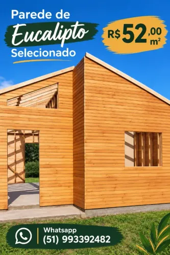 Parede de Eucalipto Selecionado 