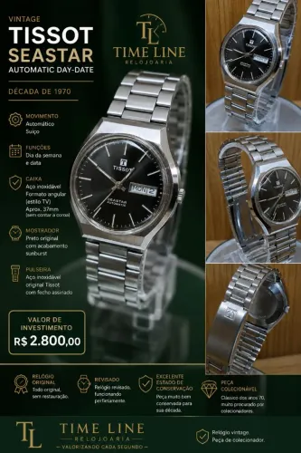 Relógio Tissot Seastar Automatic Day-date