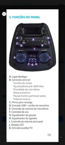 Caixa De Som Multilaser SP379