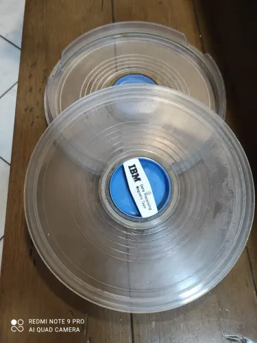 Estojo antigo,para carretel de fita magnética: