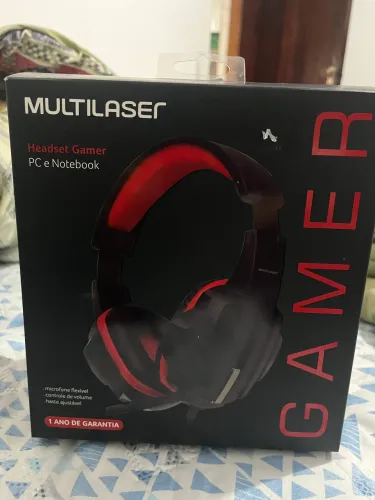 HEADSET GAMER MULTILASER NOVO NA CAIXA