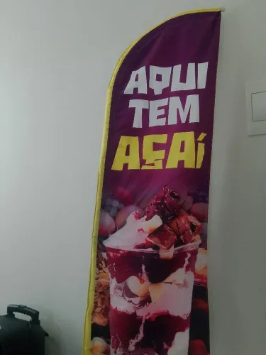 Winder Banner "AQUI TEM AÇAÍR" 1.70 MT completo!