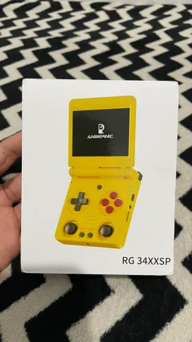 Anbernic RG34XXSP Portátil Retrô Azul Metálico