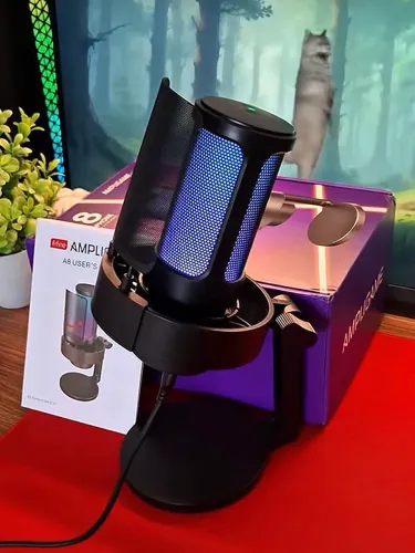 Microfone Gamer Fifine Ampligame A8 RGB
