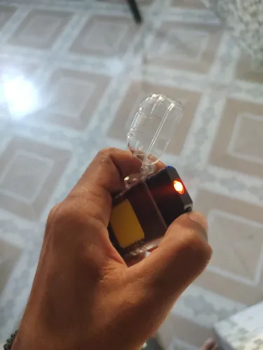 Isqueiro elétrico recarregável com LED aprova d'água