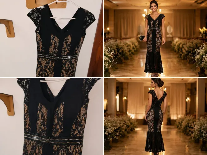 Vestido Festa chique e elegante LuXO
