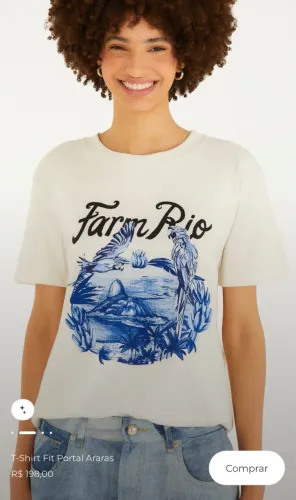 T-shirt Fit portal Araras P Farm