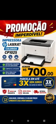 Impressora colorida laser jet HP