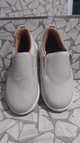 Tênis Infantil Pequito Slip On Calce Fácil com Zíper - Tam 27 (Usado 2 vezes)