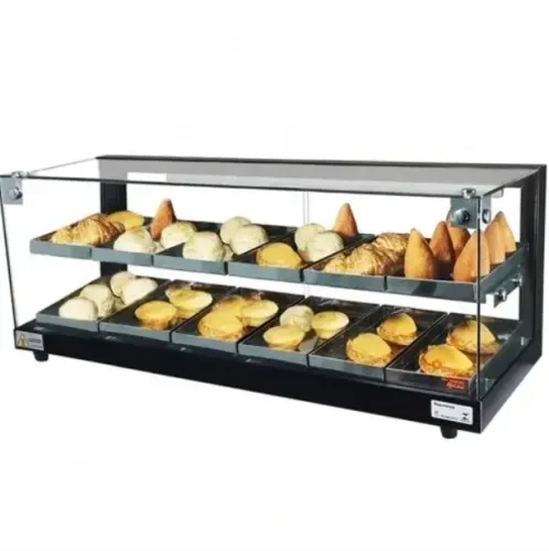 BD12 - Estufa Beta para salgados 12 bandejas Dupla Preta - 220V - Omega
