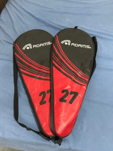 Kit 2 raquetes Adams Raaw2003 (nova) + 3 bolas Wilson extra duty (nova e lacrada)